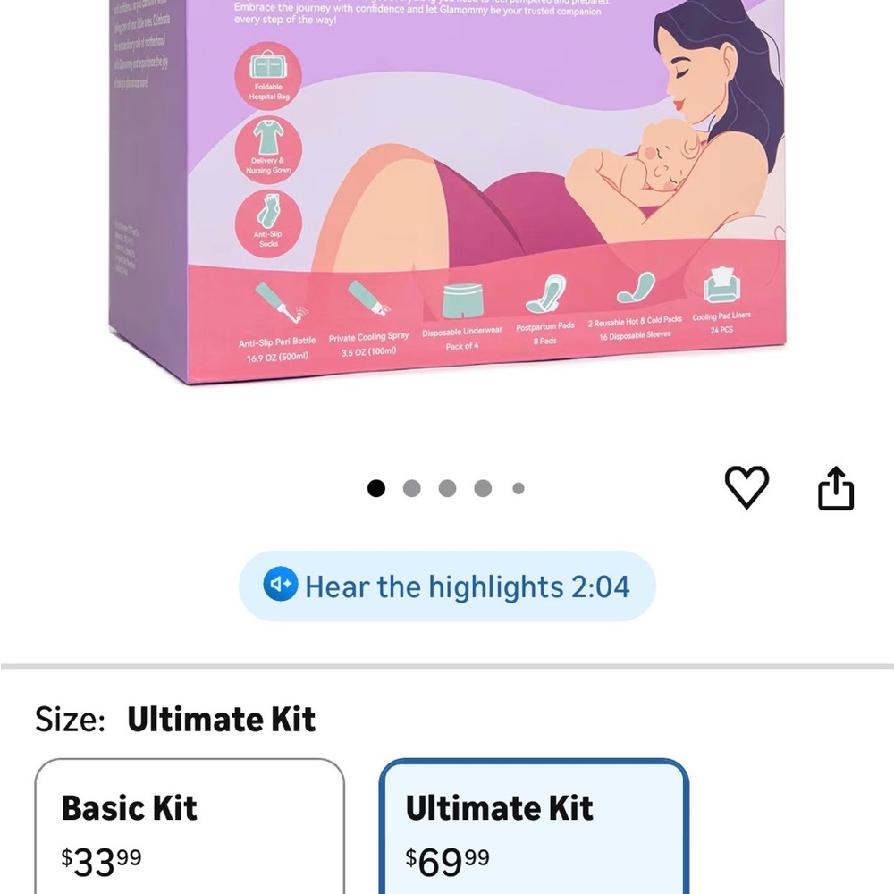 Glamommy Postpartum Recovery Essentials Kit - Picture 5 of 5
